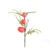 Velikonoční větvička s vajíčky – třpytivá – červená – 40 × 16 cm