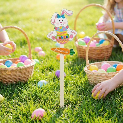 Velikonoční dekorace – zapichovací zajíček – 70 cm