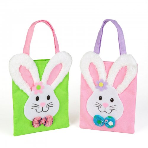 Velikonoční filcová taška – zajíček – 24 x 20 cm – 2 barvy