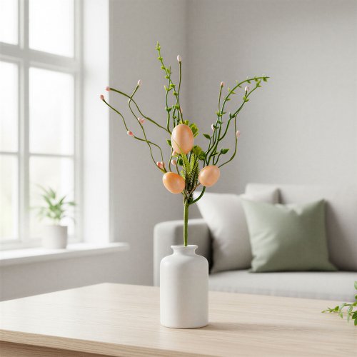 Velikonoční stromek z vajíček - růžový - 28 x 16 cm