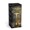 Stolní lampa – zlatý kov – nastavitelná barevná teplota, jas – akumulátorová – USB
