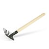 Zahradní nářadí – hrábě – 50 cm – s dřevěnou rukojetí