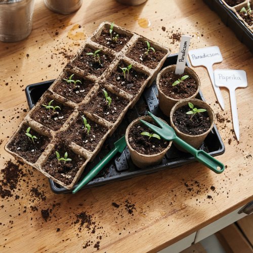 Sada na pěstování sazenic – 66 ks – 35,4 x 23,7 x 6,1 cm