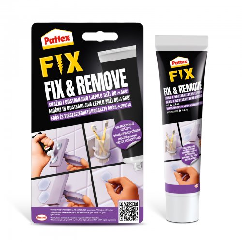 Pattex Fix & Remove tekuté lepidlo – odstranitelný – 44 g