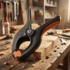 Upínací klip – 2&amp;amp;quot; / 55 mm – 160 x 115 mm – plast – černá / oranžová