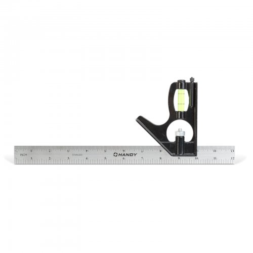 Úhloměr s pravítkem – 305 x 115 x 15 mm – kov
