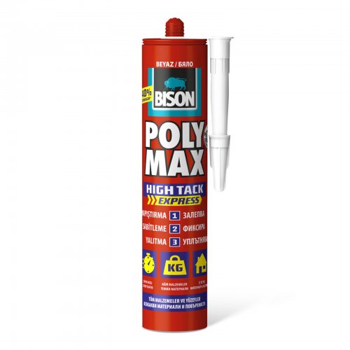 BISON Poly Max univerzální tmel, SM polymerové lepidlo, 425 g