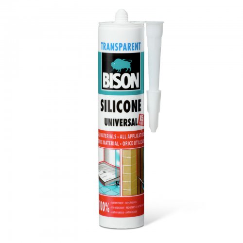 Bison univerzální silikon, transparentní, 280 ml