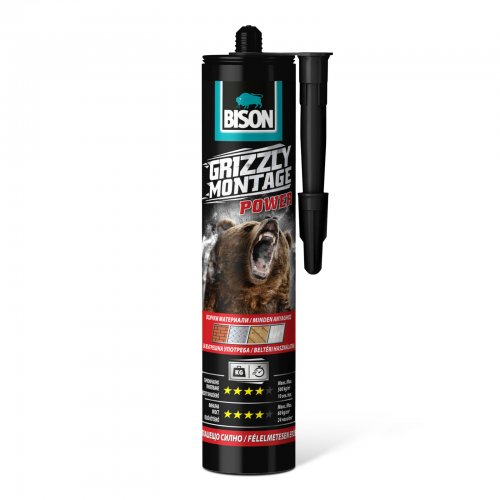 BISON Grizzly silné montážní lepidlo, 370 g