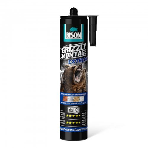 BISON Grizzly extrémně silné montážní lepidlo, 435 g