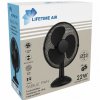 Stolní ventilátor – 23 cm – 22 W – 2 rychlosti – oscilační – černý – 220–240 V AC