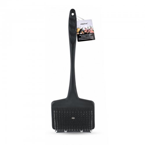 Kartáč na čištění grilu – 44 × 13 cm – černá