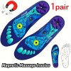 1 pár magnetická akupresurní vložka do bot – Ergonomická podpora klenby, měkká, pružná