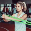 3 ks sada jóga odporových pásů, TPE elastické pásy se 4 úrovněmi odporu, sportovní cvičební vybavení na fitness, jógu, pilates a silový trénink