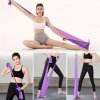 3 ks sada jóga odporových pásů, TPE elastické pásy se 4 úrovněmi odporu, sportovní cvičební vybavení na fitness, jógu, pilates a silový trénink