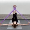 3 ks sada jóga odporových pásů, TPE elastické pásy se 4 úrovněmi odporu, sportovní cvičební vybavení na fitness, jógu, pilates a silový trénink