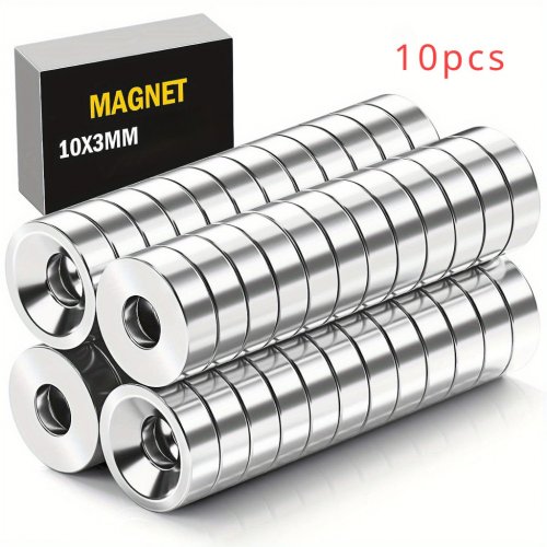 10 ks Průmyslový neodymový kotoučový magnet - Výjimečně velká nosnost magnetu