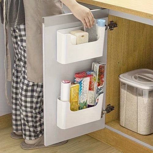 Organizér na skladování montovatelný na dvířka skříňky