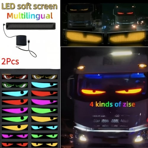 Vícejazyčný LED pixelový panel do auta (1 displej + 1 kabel)