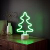 Neonová LED lampa – zelený stromeček – 3 x AA + USB – 18,5 x 8,5 x 28 cm
