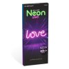 Neonová LED lampa – růžová „Love“ – 3 x AA + USB – 34 x 1,6 x 12,5 cm