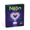 Neonová LED lampa – barevné srdce – 3 x AA + USB – 25,2 x 1,6 x 23 cm