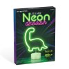 Neonová LED lampa – zelený dinosaurus – 3 x AA + USB – 25,9 x 8,5 x 24,3 cm