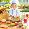 Pikniková sada s burgerem, pizzou a hranolky