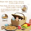 Pikniková sada s burgerem, pizzou a hranolky