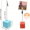10 dřevěných držáků na karty s aligátorovými klipsy