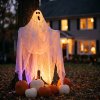 Halloween dekorace – strašidelná látka – 2,15 x 1,52 m – bílá