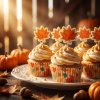 Sada papírových košíčků na muffiny – s tyčinkami – 24 + 24 ks