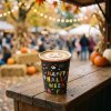 Papírový kelímek na Halloween – „Veselé Halloween“ – 2,5 dl – 8 ks / balení