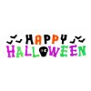Halloweenská gelová okenní samolepka – 50 x 15 cm – 2 druhy