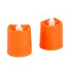 Halloweenová svítící dekorace – LED svíčka – oranžová – 2 ks / balení