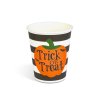 Halloweenský papírový kelímek – dýně – 2,5 dl – 8 ks / balení