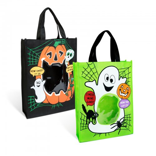 Halloweenová taška s okénkem – 40 x 30 x 10 cm – 2 druhy