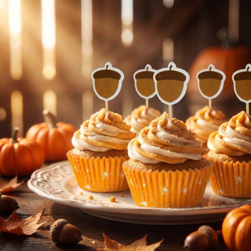 Sada papírových košíčků na muffiny – s tyčinkami – 24 + 24 ks
