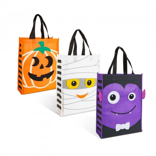 Halloween taška – s filcovou dekorací – 40 x 30 cm – 3 varianty