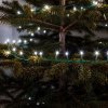 Světelný řetěz – 10 m – studená bílá – 200 LED – 100–240 V – 6 W – zelený kabel