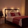 Svetelný řetěz – 20 m – teplá bílá – 400 LED – 100–240 V – 6 W – zelený kabel