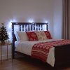 Světelný řetěz – 10 m – studená bílá – 200 LED – 100–240 V – 6 W – zelený kabel