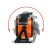 Dílenský ohřívač - PTC - 1000 / 2000 W - oranžová/černá