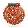 Prostírání – bronzové – metalický efekt – kulaté – PVC – 38 cm