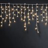 Světelný závěs – 15 m – teplá bílá – 600 LED – 100–240 V – 6 W – průhledný kabel