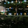 Světelný řetěz – 30 m – barevný – 600 LED – 220–240 V – 6 W – průhledný kabel