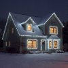 Svetelný řetěz – 30 m – studená bílá – 600 LED – 220–240 V – 6 W – průhledný kabel
