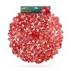 Prostírání – červené – metalický efekt – kulaté – PVC – 38 cm