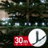 Svetelný řetěz – 30 m – studená bílá – 600 LED – 220–240 V – 6 W – zelený kabel