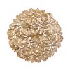 Prostírání – zlaté – metalický efekt – kulaté – PVC – 38 cm